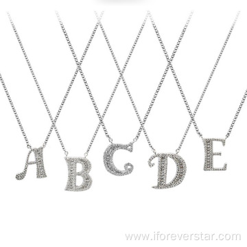 Sterling Silver Letter Pendant Letter Pendant Gold Plated